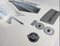 Mercury 100HP Four Stroke 2013-2017 Outboard Decal Kit